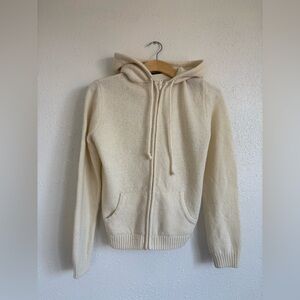Brandy Melville wool zip up hoodie sweater